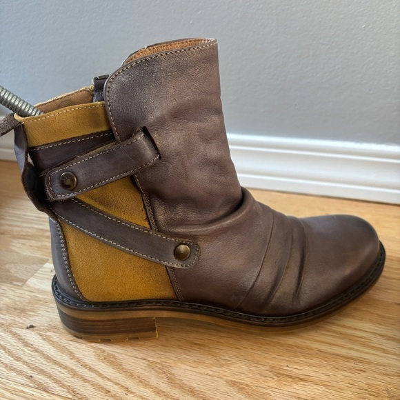 Maciejka Viva La Vida Leather Ankle Boots Booties Strap Detail - Picture 3 of 10